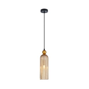 FLAUTA1 - FLAUTA Interior Round Top Cylinder Ribbed Pendant FLAUTA1
