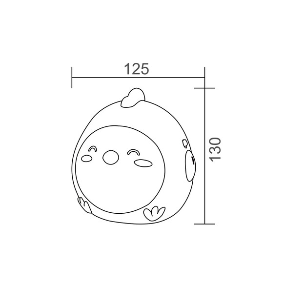 FRANGO2 - FRANGO LED Tri-CCT Chicken Nightlight FRANGO2