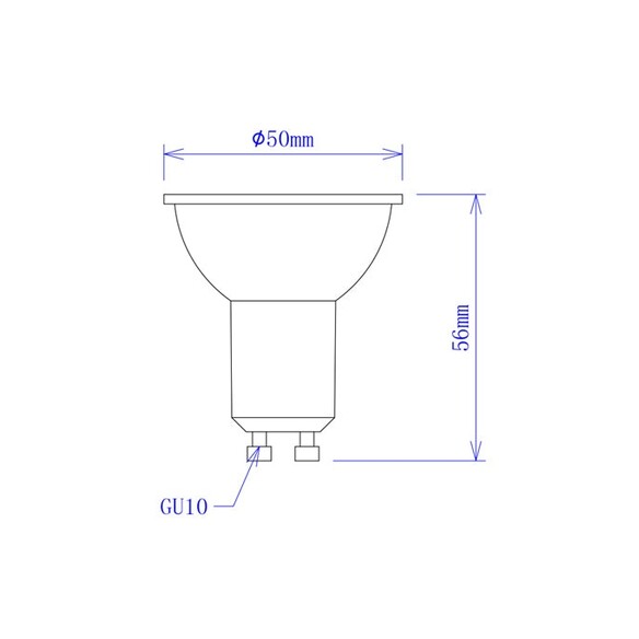 GU10B01A - GU10 LED Coloured Globes (5W)GU10B01A
