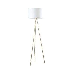 JAMBES-F1 - JAMBES Drum Shade with Antique Brass Tripod JAMBES-F1