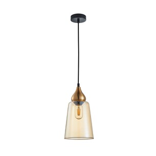 JEREZ1 - JEREZ Modern Bronze Amber / Smokey Black Ellipse JEREZ1