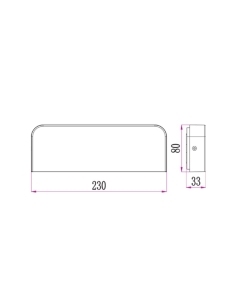 KUK2 - KUK LED Surface Mounted Rectangular Wall Lights IP54KUK2 2
