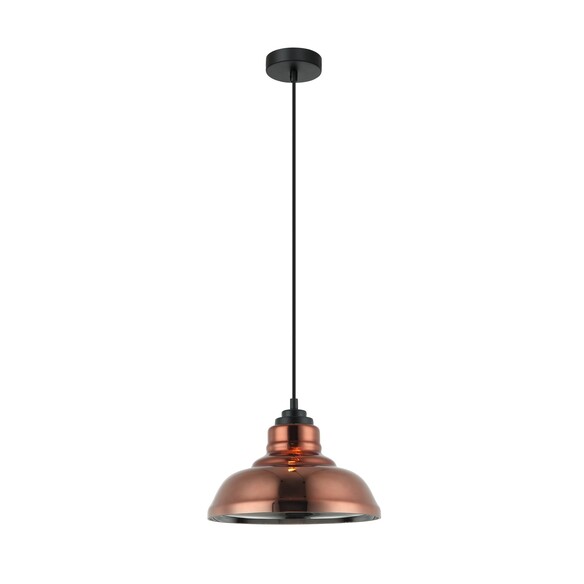 LAMINA4 - LAMINA Retro Copper Coloured Dome Glass Pendant Light