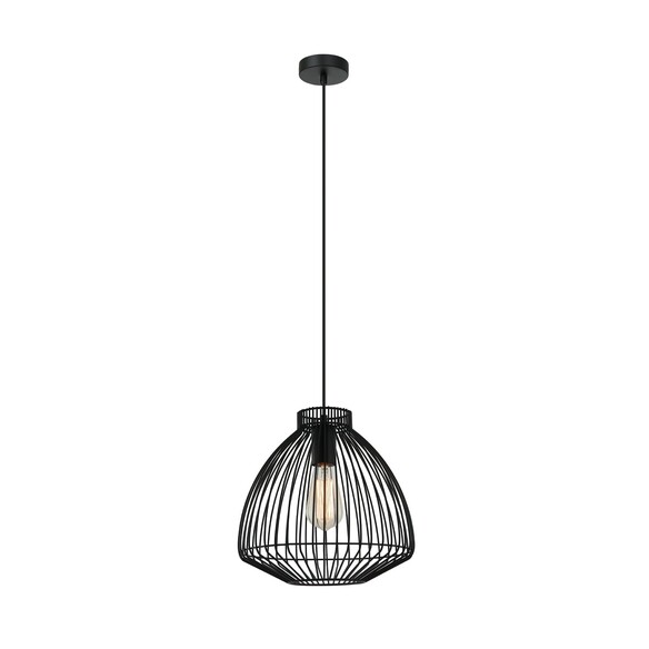MANU2 - MANU Modern Interior Cone (Concave) Wire Cage Pendant Lights - White