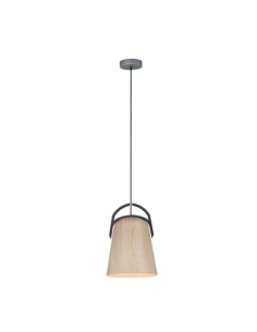 LEGNA1 - LEGNA Retro Replica Wood Ellipse Shape Pendant LEGNA1