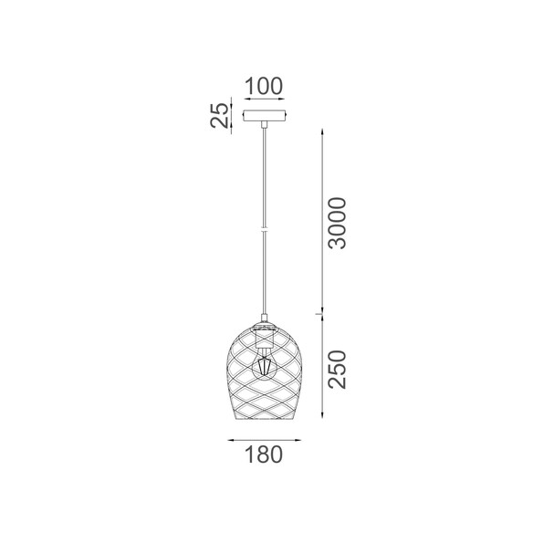 NETA5 - NETA Interior Wine Glass Shade Segmented NETA5