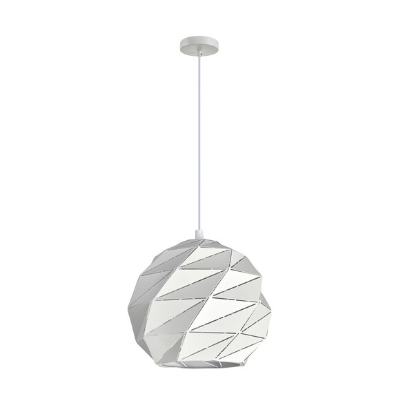 ORIGAMI6 - ORIGAMI Interior Large Dome Carved Iron Origami Style Pendant Lights