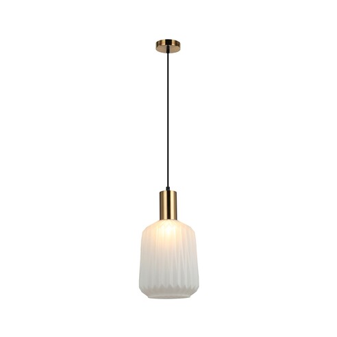 PAPEL3 - PAPEL Interior Pleated Opal Opaque / Translucent Jar Glass Pendant Lights