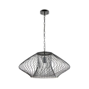 PARRILLA3 - PARRILLA Interior Oval Cage Iron Pendant Lights PARRILLA3