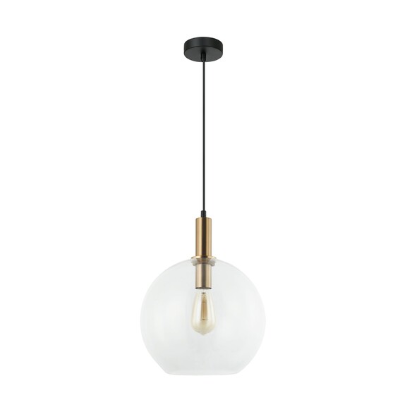 PATERA3 - PATERA Interior Glass with Extended Bronze Highlight Pendant Lights
