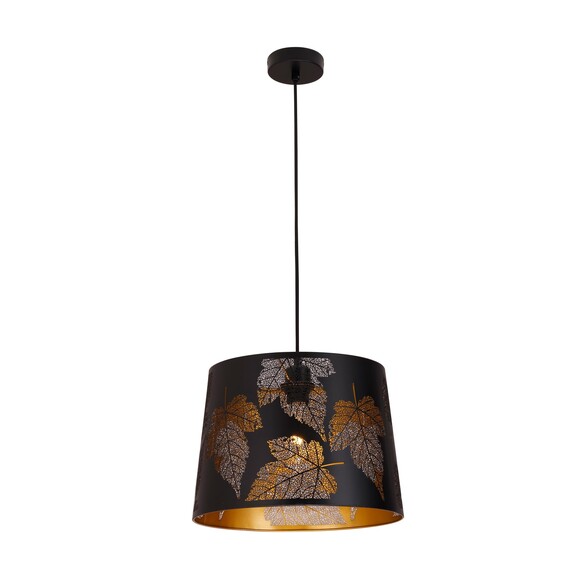 PENSHADE10 - PENSHADE Interior Slanted with Maple Leaf Pattern Laser Cut Pendant Lights
