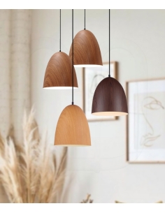 LIGNA01 - LIGNA Retro Replica Wood Oblong Pendant LightsLIGNA01 2