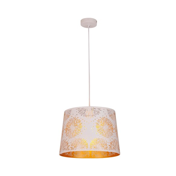 PENSHADE7 - PENSHADE Interior Slanted with Starburst Pattern Laser Cut Pendant Lights