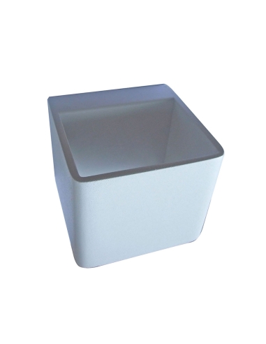 LONDON - LONDON City Series LED Interior Matte White Cube Up/Down Wall Light - Down Material: Aluminium Powder Coated White 1...