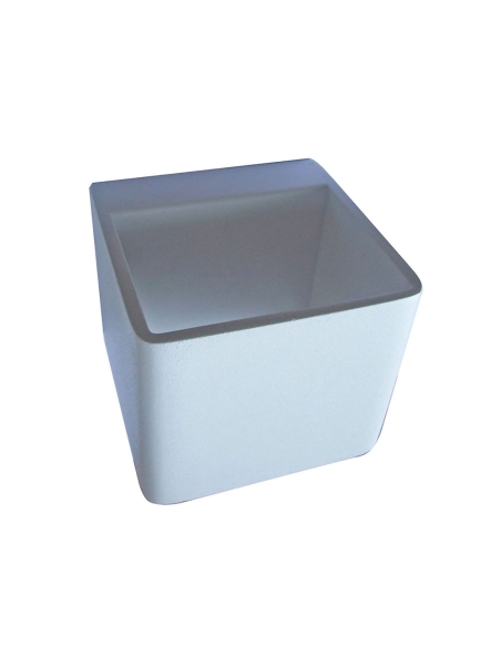 LONDON - LONDON City Series LED Interior Matte White Cube Up/Down Wall Light - Down Material: Aluminium Powder Coated White 1...
