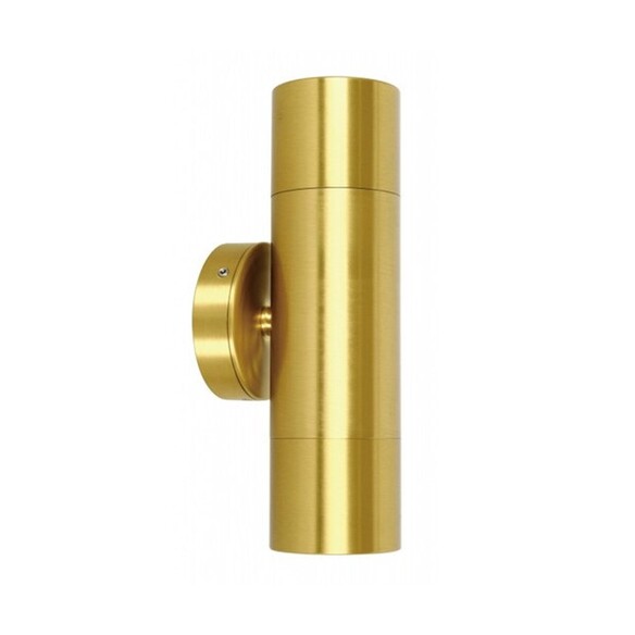 PG1ABR2 - GU10 Exterior Wall Pillar Spot Lights (Solid Polished Brass) IP65