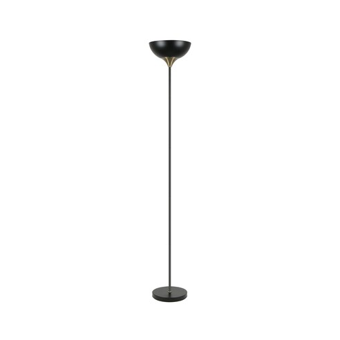 PROGETTO-F1 - PROGETTO Iron Matte Black / White Up Light Floor Lamps - Off Foot Switch  Not Suitable For Dimming Base: Ø250mm...
