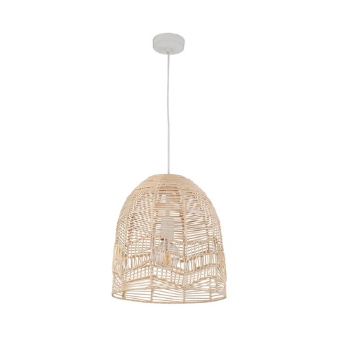 ROTA1 - ROTA Bohemian Interior Natural Rattan Ellipse Pendant Light