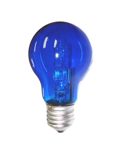 Halogen GLS ES Dimmable 28-40 watt Globe (340 Lumens) - Blue