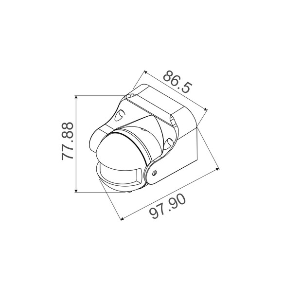SENS013 - 013 Adjustable Infrared PIR Surface SENS013