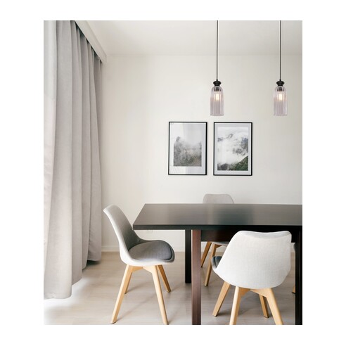 SINO1 - SINO Interior Ellipse Clear Glass Shade SINO1