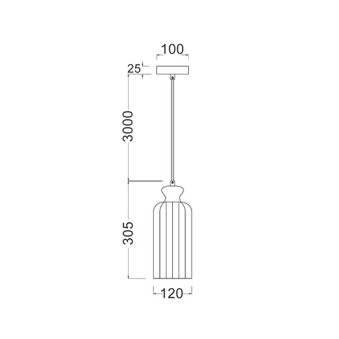 SINO2 - SINO Interior Ellipse Clear Glass Shade SINO2