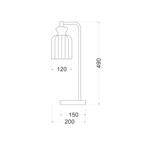 SINO-T2 - SINO Interior Ellipse Clear Glass Shade SINO-T2