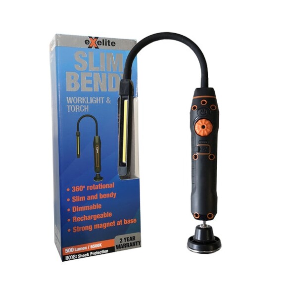 SLIM BENDY - SLIM BENDY Rotational Worklight & Torch