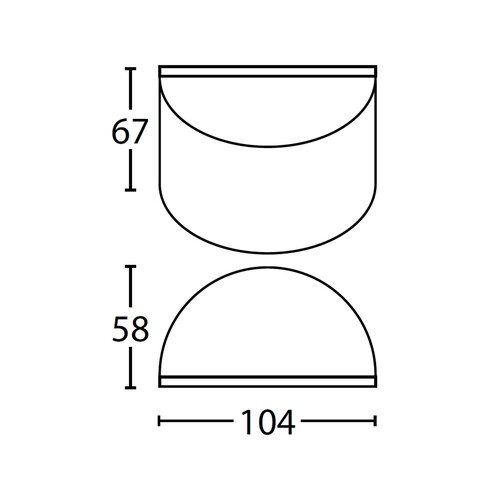 STE23 - STE Exterior 12V Bronze Curved Surface STE23