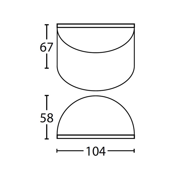 STE23 - STE Exterior 12V Bronze Curved Surface STE23