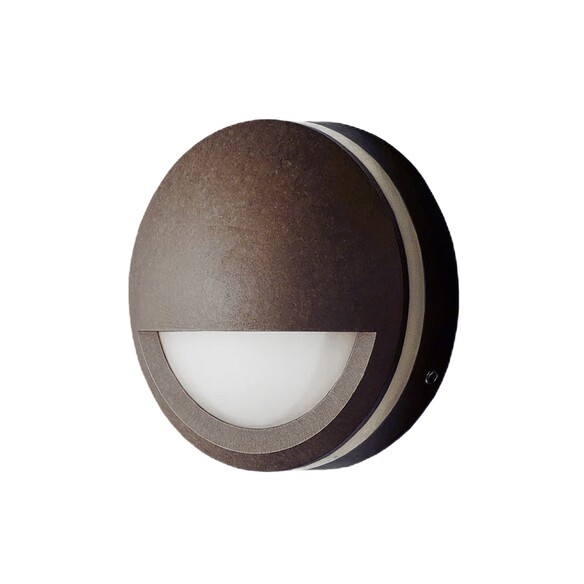 STE26 - STE Exterior LED 12V Aged Brass Eyelid Step/Wall Lights IP65