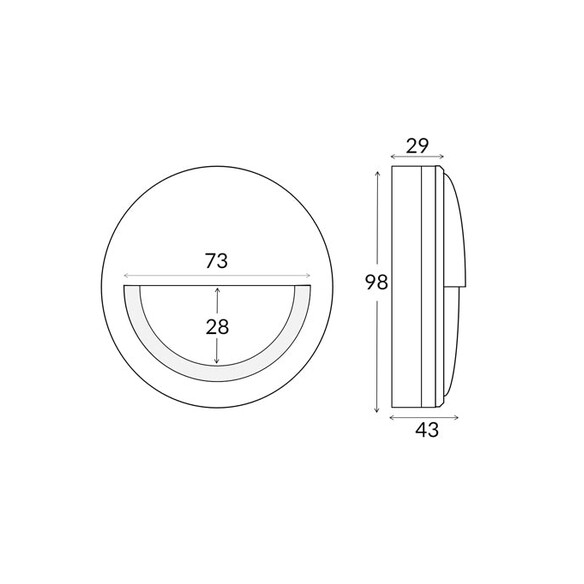 STE26 - STE Exterior LED 12V Aged Brass Eyelid STE26