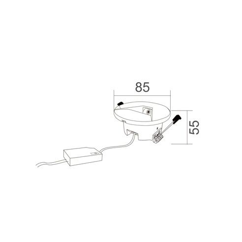 STE29 - Interior LED Tri-CCT Recessed Round Step STE29