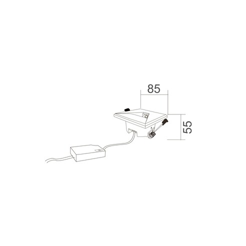 STE31 - Interior LED Tri-CCT Recessed Square Step STE31