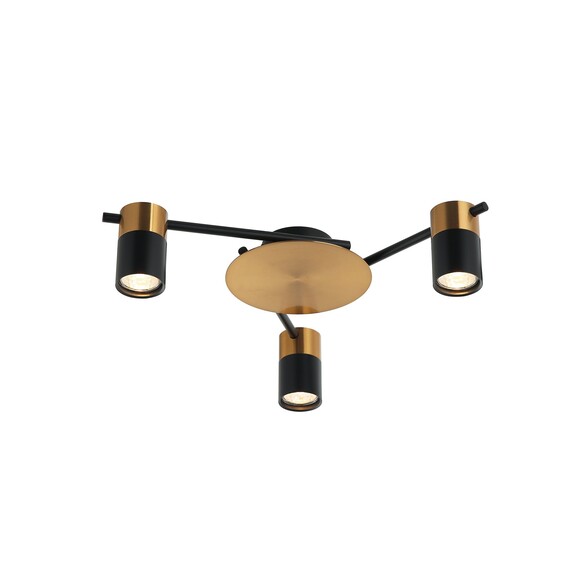 TACHE4 - TACHE Interior Spot Ceiling Lights (with Adjustable Black & Antique Brass Heads) IP20