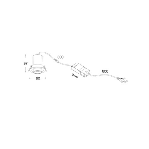 TELEPLATE1 - TELE LED Recessed Spot Downlight TELEPLATE1