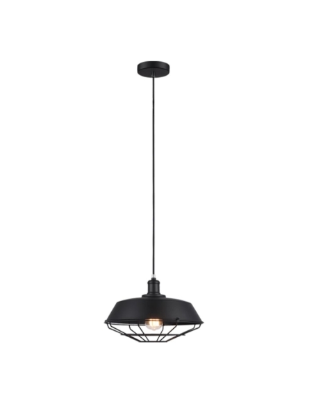 MATRIX-B - MATRIX Industrial Iron Dome & Cage Pendant Lights