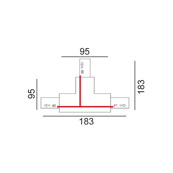 TRK1WH1M - 3 Wire 1 Circuit Universal Tracks, TRK1WH1M