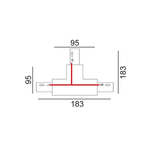 TRK1WH1M - 3 Wire 1 Circuit Universal Tracks, TRK1WH1M