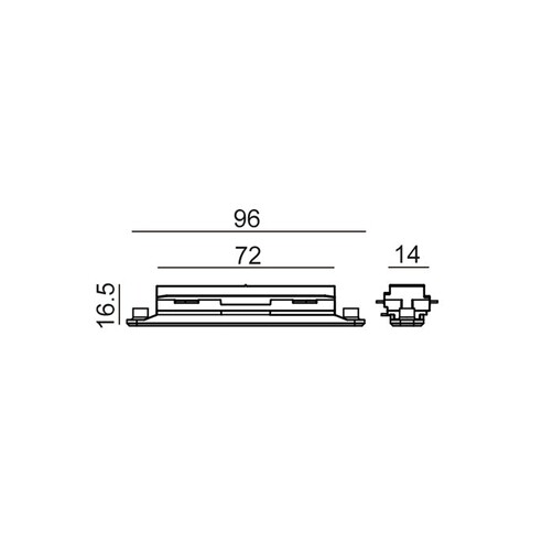TRK1WHCON5 - 3 Wire 1 Circuit Universal Tracks, TRK1WHCON5