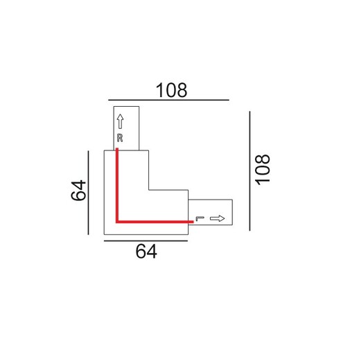 TRK1WHCON5 - 3 Wire 1 Circuit Universal Tracks, TRK1WHCON5