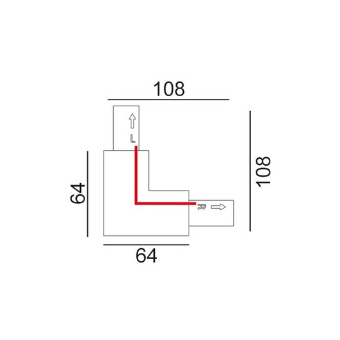 TRK1WHCON5 - 3 Wire 1 Circuit Universal Tracks, TRK1WHCON5