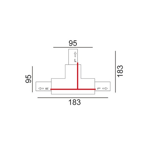 TRK1WHCON5 - 3 Wire 1 Circuit Universal Tracks, TRK1WHCON5