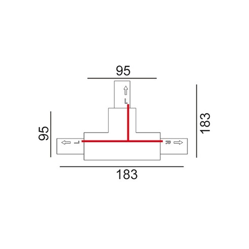 TRK1WHCON5 - 3 Wire 1 Circuit Universal Tracks, TRK1WHCON5