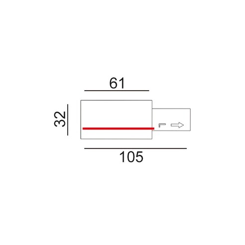TRK1WHCON5 - 3 Wire 1 Circuit Universal Tracks, TRK1WHCON5