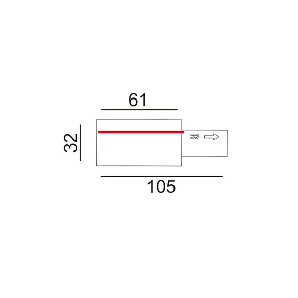 TRK1WHCON5 - 3 Wire 1 Circuit Universal Tracks, TRK1WHCON5