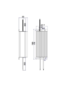 Driver LED 24 volt DC C/VOLTAGE 100 watt (Load Min 10 watt OTTER24V3 2