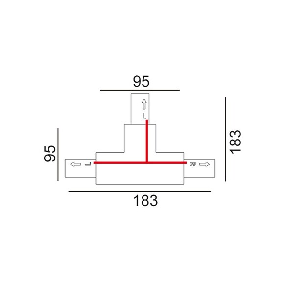 TRK1WHCON6R - 3 Wire 1 Circuit Universal Tracks, TRK1WHCON6R