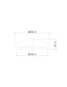 OYSDIM003 - LED Dimmable Tri-CCT Oyster Lights - RtOYSDIM003 2