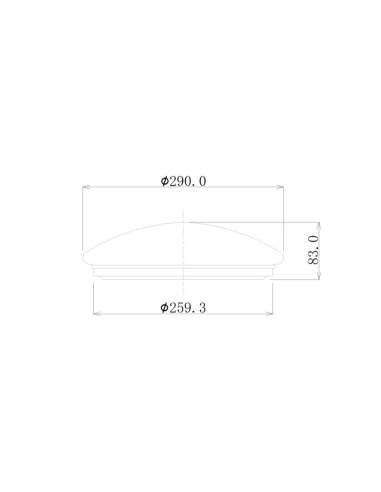 OYSDIM003 - LED Dimmable Tri-CCT Oyster Lights - OYSDIM003